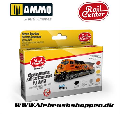  AMMO.R-1018 Classic American Railroad Companies. Vol.III BNSF - 6 x 15 ml